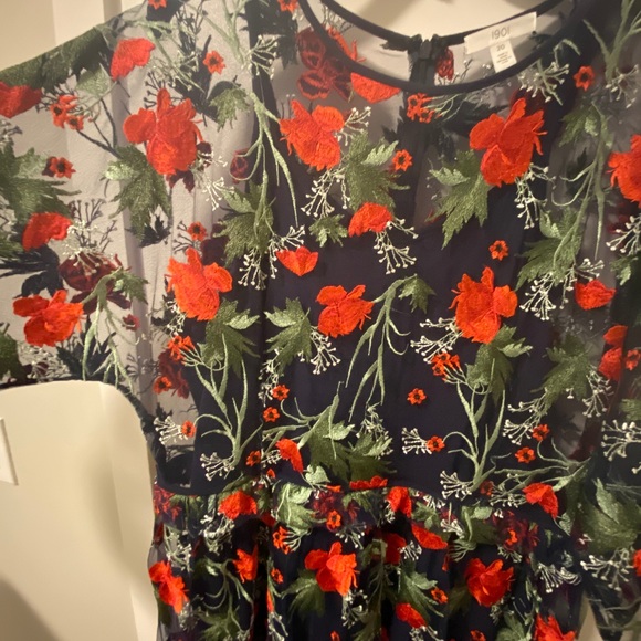 Nordstrom 1901 Embroidered Floral Dress - plus size 20 (similar to 18W) - Picture 4 of 9